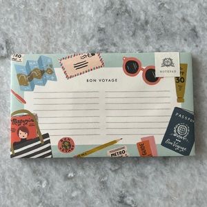 Rifle Paper Co. Bon Voyage Notepad- new in package